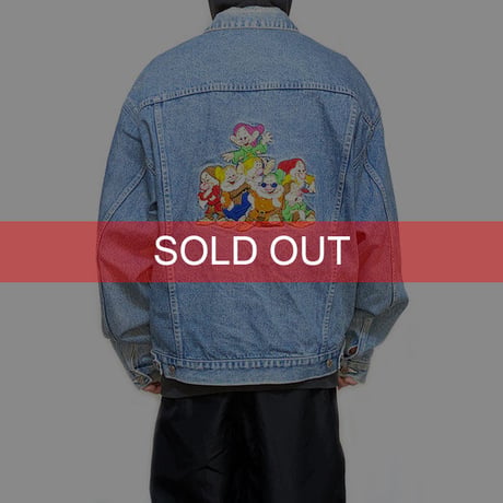 【USED】90'S DISNEY SEVEN DWARFS DENIM JACKET