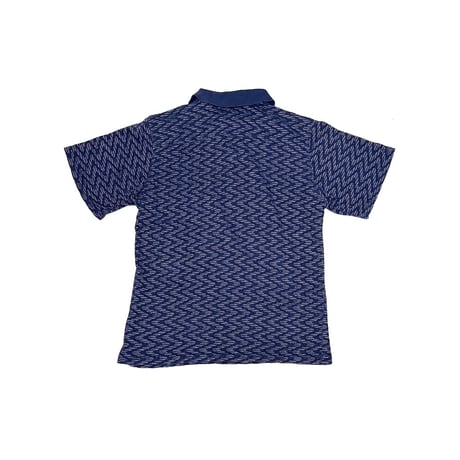 【USED】90's Anarchic Adjustment JACQUARD WEAVE HALF ZIP POLO SHIRT