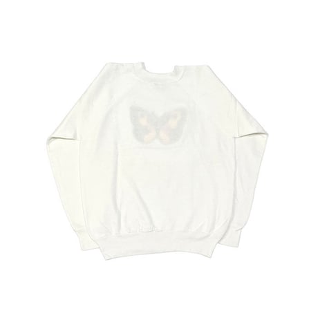 【USED】80'S HIPPIE BUTTERFLY PATCH SWEATSHIRT