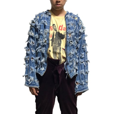 【USED】90'S  VIVIENNE WESTWOOD "CUT AND SLASH" DENIM JACKET