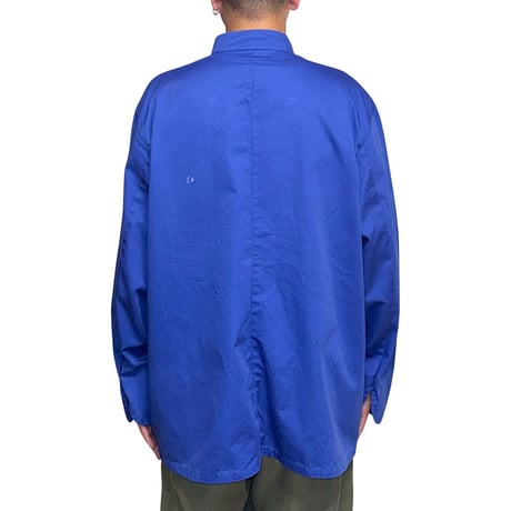 【USED】00's “APPLE PIE bakery cafe” Blue Double Breasted Chef Jacket
