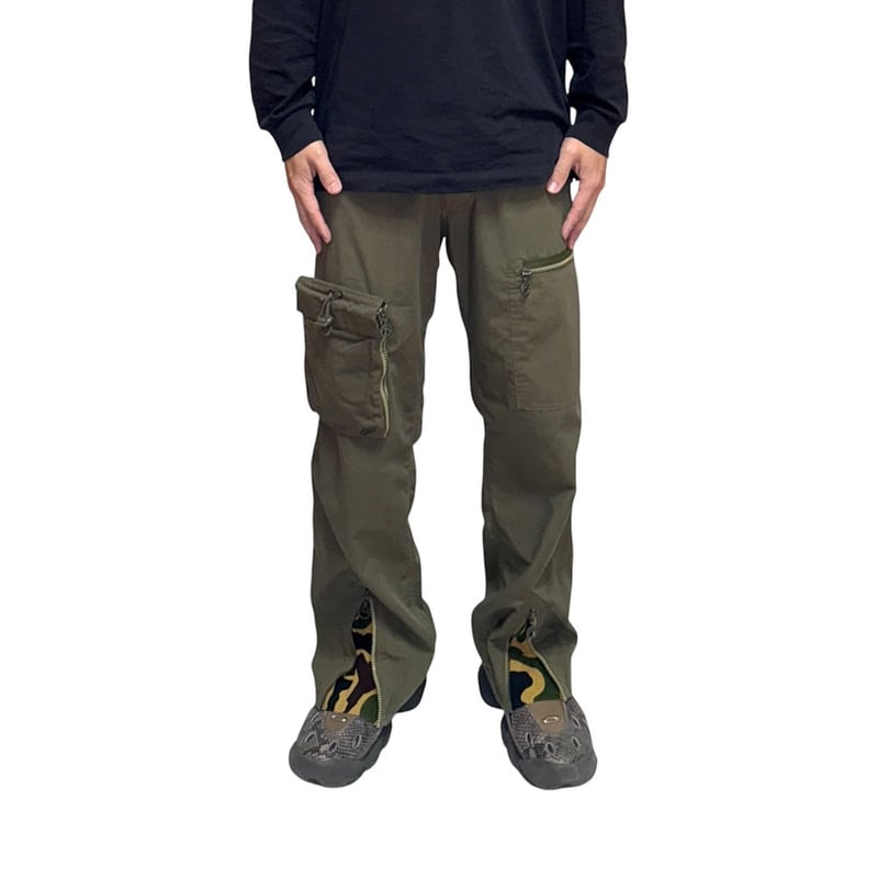 激レア Maharishi × Futura Laboratories パンツ USED】90's Maharishi TECHNICAL GIMMICK PANTS |