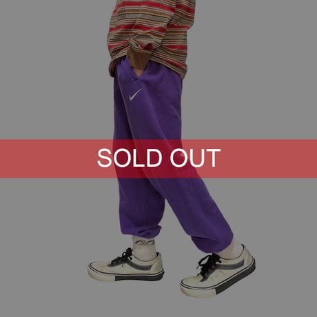 【USED】90'S NIKE SWEAT PANTS PURPLE
