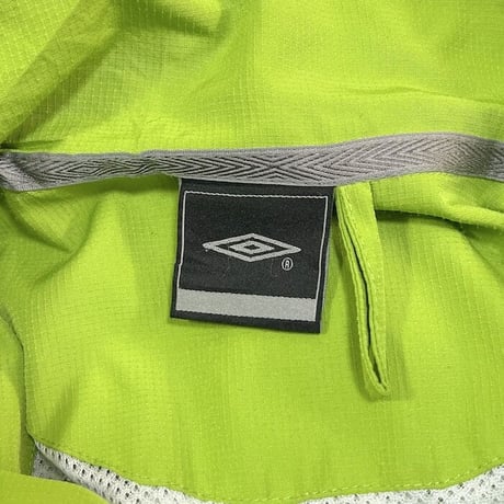【USED】00'S UMBRO RIBTECH JACKET YELLOW GREEN