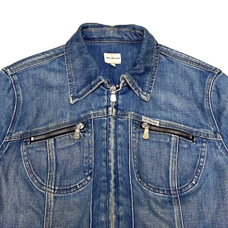 【USED】90's-00's EURO CK Calvin Klein Jeans DENIM JACKET