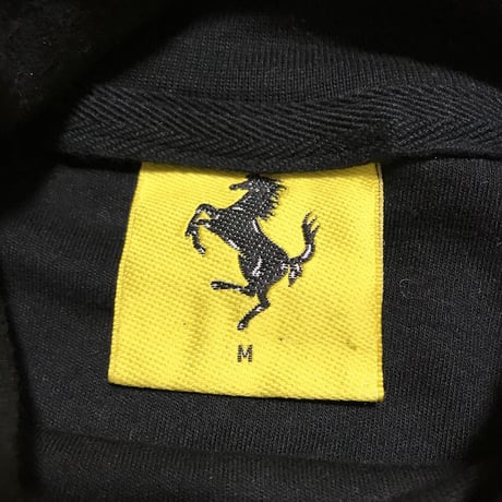 【USED】90'S FERRARI HI-NECK L/S T-SHIRT MADE IN U.K
