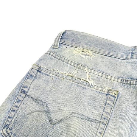 【USED】90's VERSACE JEANS COUTURE DAMAGED DENIM PANTS