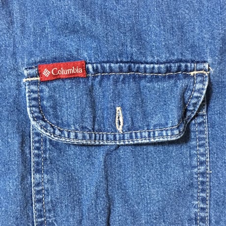 【USED】COLUMBIA ELBOW PATCH DENIM SHIRT