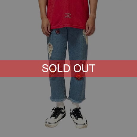 【USED】HOUSE OF HOLLAND 2015SS HIPPIE DAMAGE DENIM PANTS