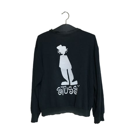 【USED】90'S STUSSY SWEATSHIRT "SHADOW MAN"