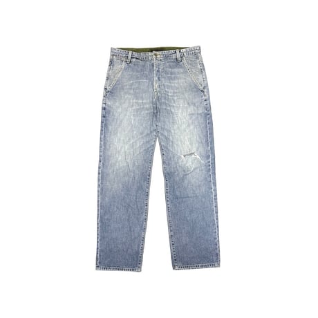 【USED】90's-00's STUSSY-dm. Vintage Faded Denim Pants