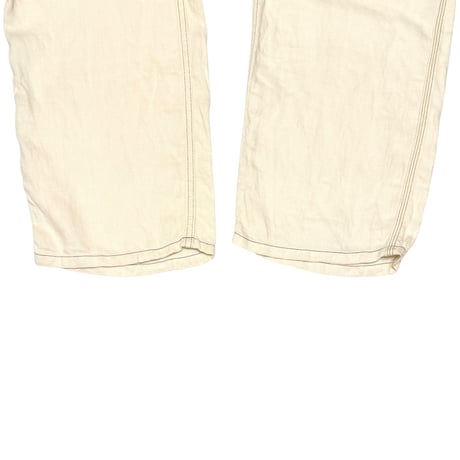 【USED】00's GAP JEANS Wide-Leg Linen Cargo Pants Off-White