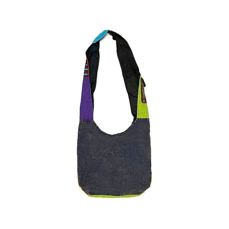【DEAD STOCK】HIPPIE HOBO SHOULDER BAG PURPLE