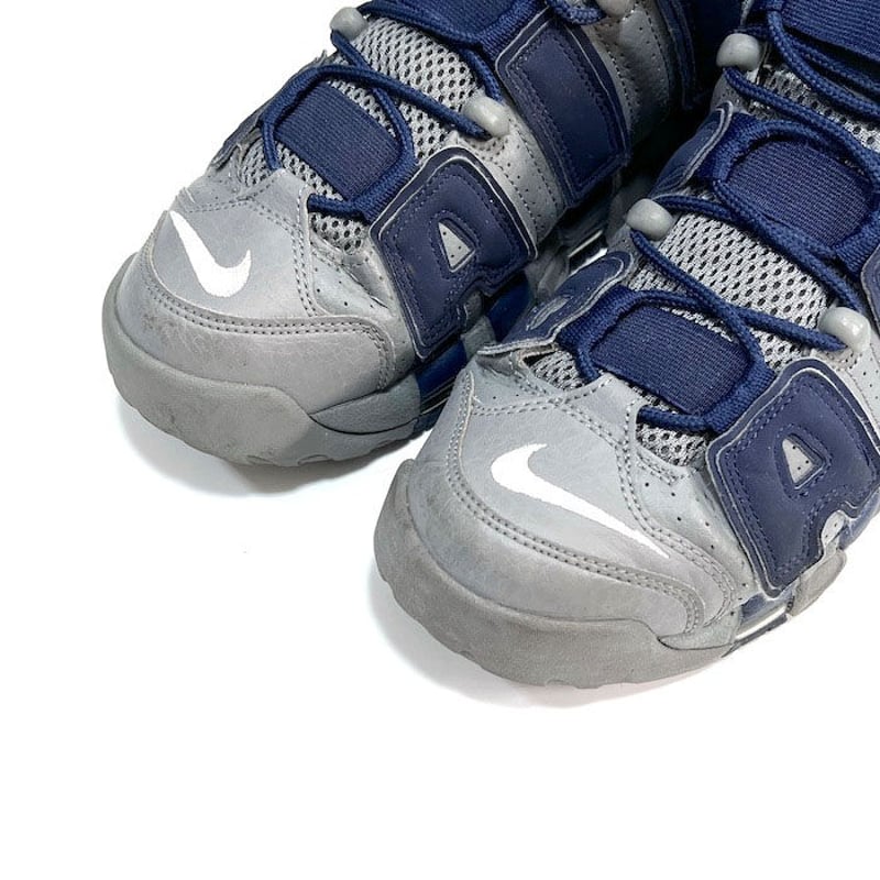 USED】NIKE AIR MORE UPTEMPO '96 Cool Grey/ Whit