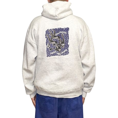 【USED】90's VOLCOM Falling Creatures Graphic Hoodie