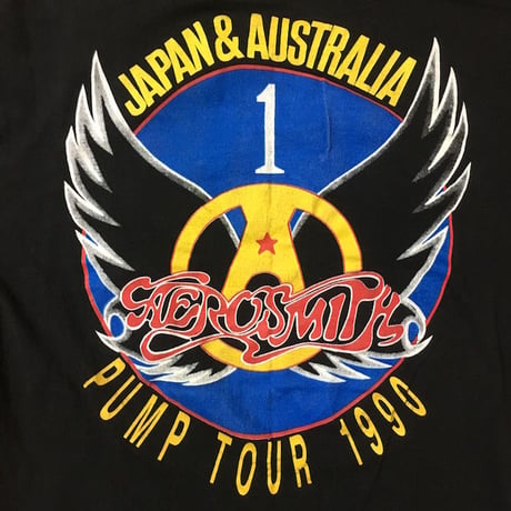 【USED】90'S AEROSMITH 1990 TOUR T-SHIRT