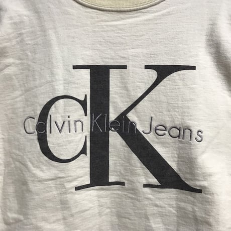 【USED】90'S CK CALVIN KLEIN JEANS LOGO SWEATSHIRT