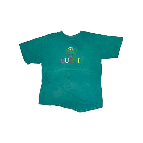 【USED】80's-90's BOOTLEG EMBROIDERED LOGO T-SHIRT