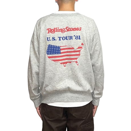 【USED】80's The Rolling Stones U.S.TOUR '81 SWEATSHIRT