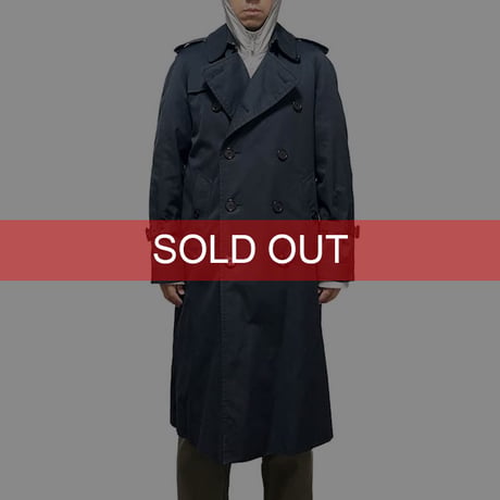 【USED】80'S-90'S BURBERRYS TRENCH COAT NAVY MADE IN ENGLAND