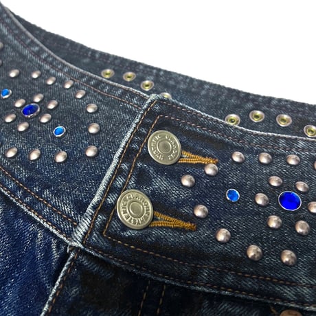 【USED】90's Hysteric Glamour STUDS FLARE DENIM PANTS