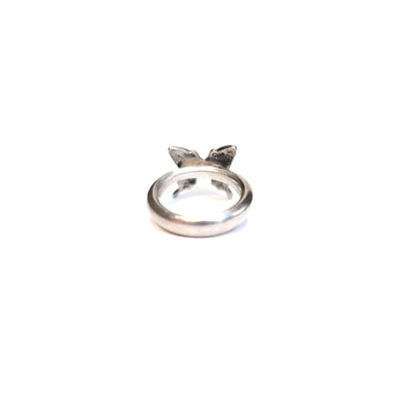【USED】vintage BUTTERFLY SILVER PINKY RING