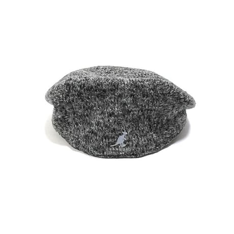【USED】00'S KANGOL KNIT HUNTING CAP MARBLED GRAY