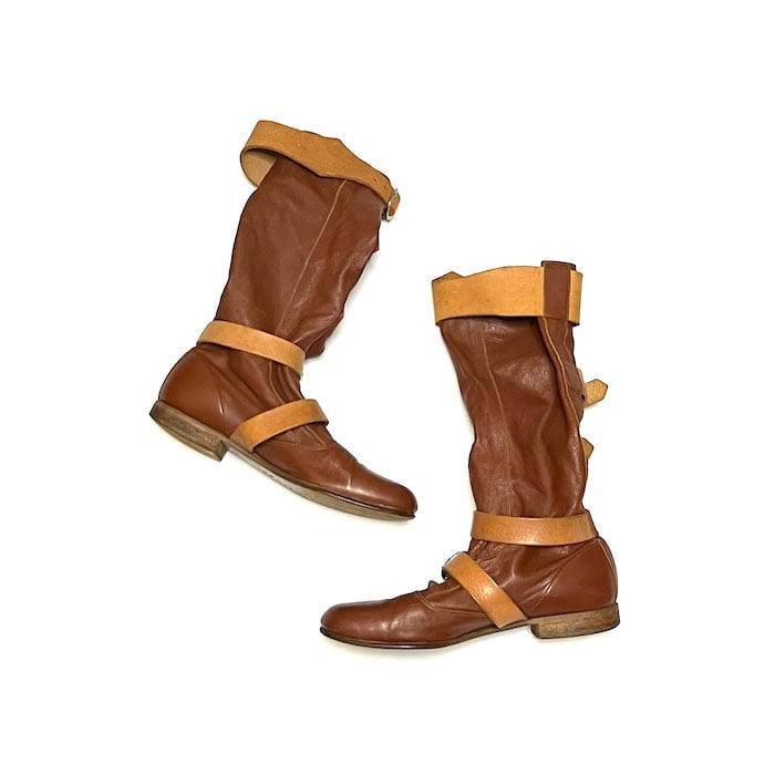 ヴィヴィアンウエストウッド ヴィンテージ パイレーツブーツブラウンレザー USED】90's-00'S Vivienne Westwood PIRATES BOOTS