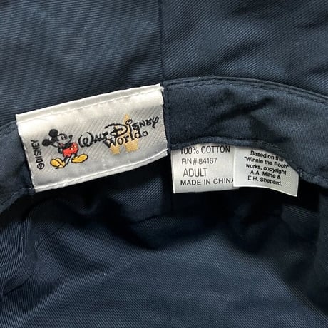 【USED】90'S-00'S WALT DISNEY WORLD POOH BUCKET HAT with PINS