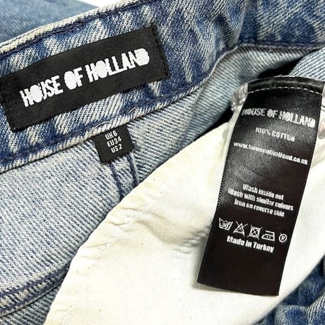 【USED】HOUSE OF HOLLAND 2015SS HIPPIE DAMAGE DENIM PANTS