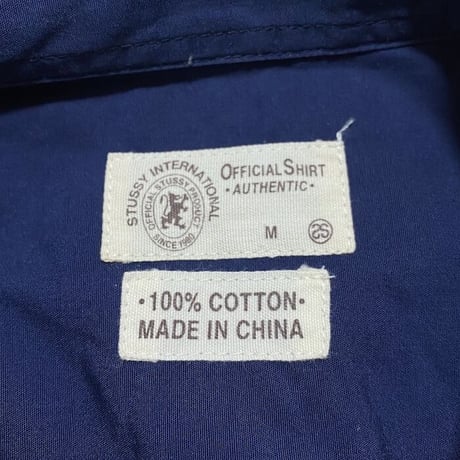 【USED】90'S-00'S STUSSY UTILITY POCKET SHIRT