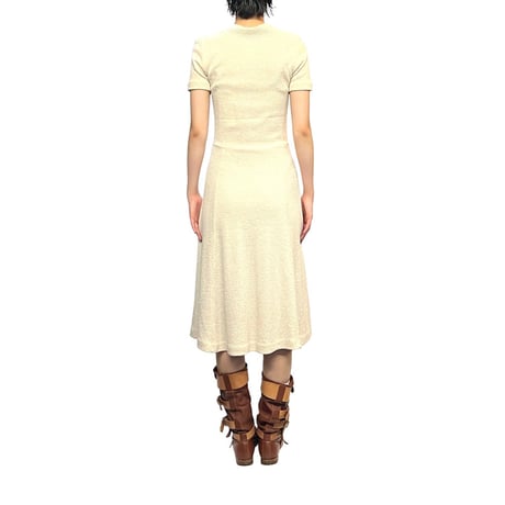 【USED】70's Shar Cleod LONDON S/S KNIT DRESS