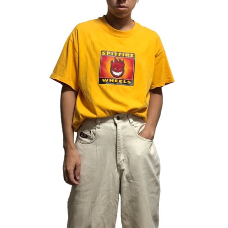 【USED】90'S SPITFIRE HANES BODY T-SHIRT