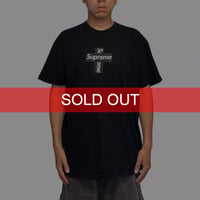 【USED】SUPREME 2020AW Cross Box Logo T-shirt Black