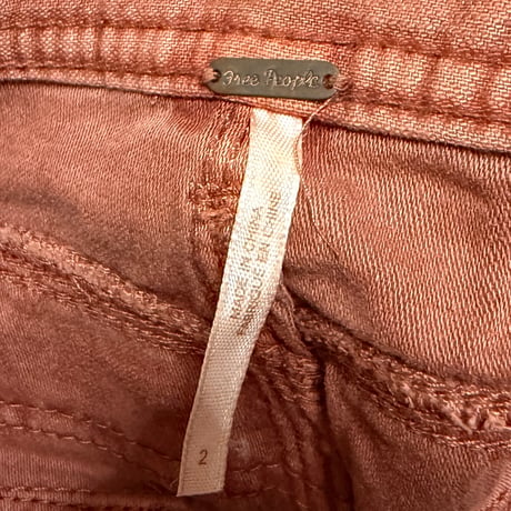 【USED】00's Free People GARMENT DYED SUMMER SHORTS