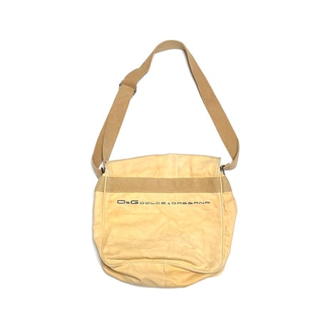 【USED】00's D&G Dolce & Gabbana Military Medic Messenger Bag ITTIERRE Made