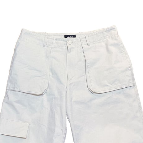 【USED】90'S A.P.C. CARGO PANTS WHITE