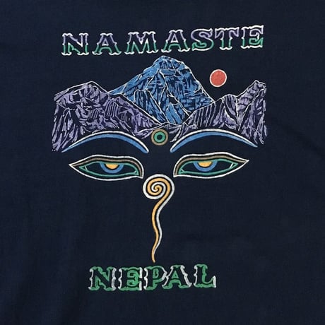 【USED】90'S NEPAL "BUDDHA EYES" T-SHIRT