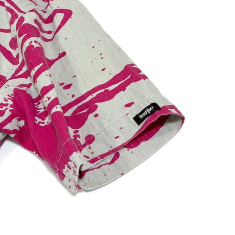 【USED】90'S-00'S FRESHJIVE SPLASH PRINT S/S SHIRT