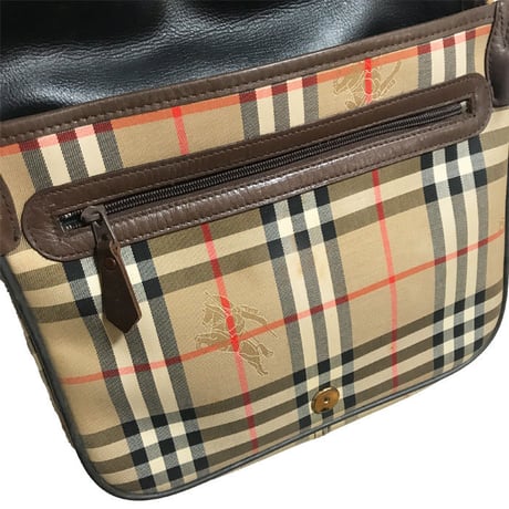 【USED】80'S BURBERRYS NOVA CHECK SHOULDER BAG