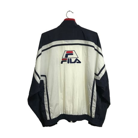 【USED】90'S FILA OLD SCHOOL NYLON JACKET