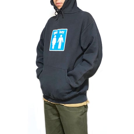【USED】90'S GIRL BOY SKATEBOARDS HOODIE