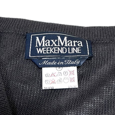 【USED】90'S-00'S MAX MARA WEEKEND LINE S/S LINEN MAXI DRESS