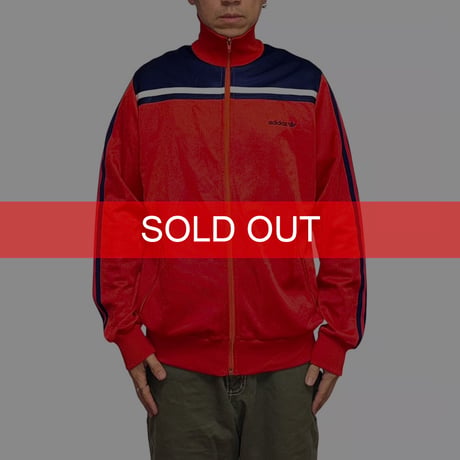 【USED】70's adidas West Germany Red × Navy Track Jacket