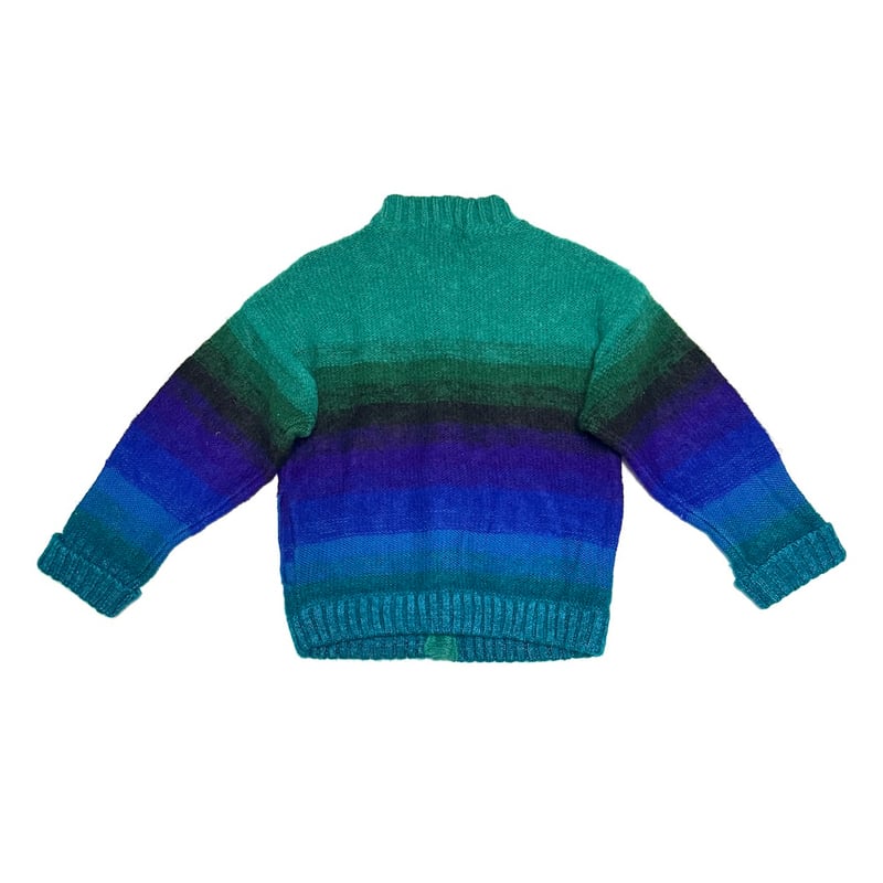 USED】80's KANSAI Gradient Stripe Knit Cardigan