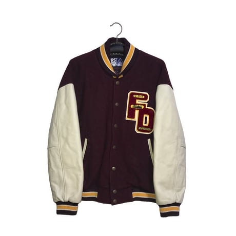 【USED】90'S  FIRST DOWN VARSITY JACKET