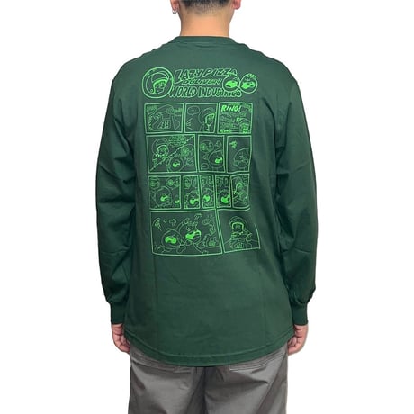 【DEAD STOCK】World Industries × LAZY PIZZA DELIVERY L/S T-SHIRT