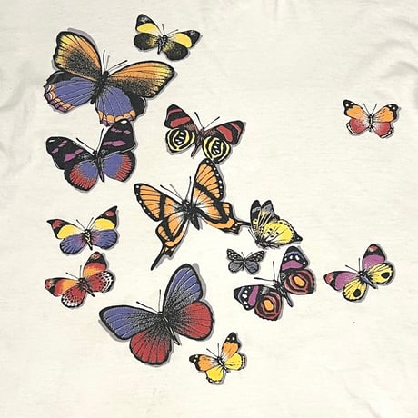 【USED】90's BUTTERFLY T-SHIRT