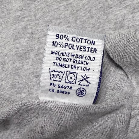 【USED】90's STUSSY “Formation Logo” L/S T-shirt Gray