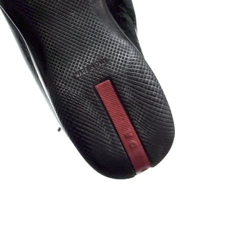 【USED】PRADA LINEA ROSSA PATENT LEATHER LONG BOOTS